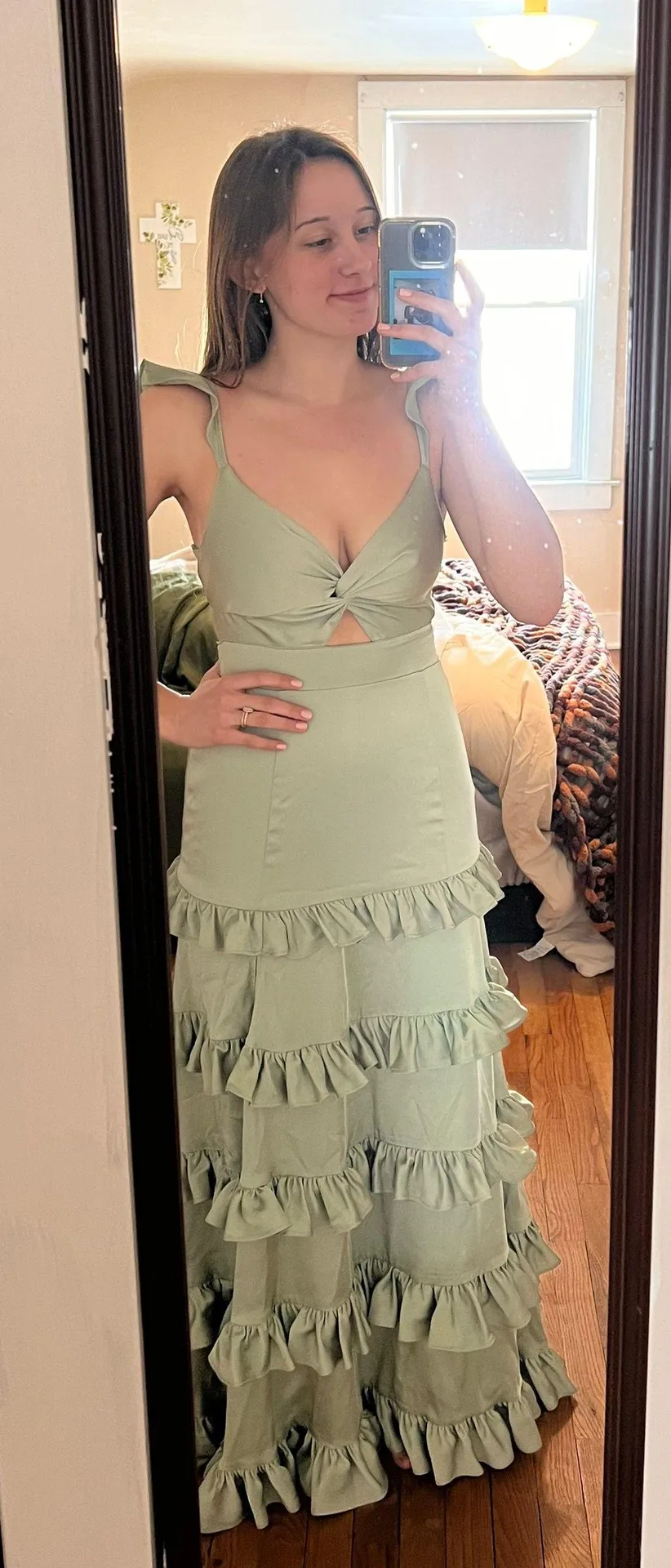 Altar'd State Green Maxi Dress (Will Take Best Offer!) - Image 2