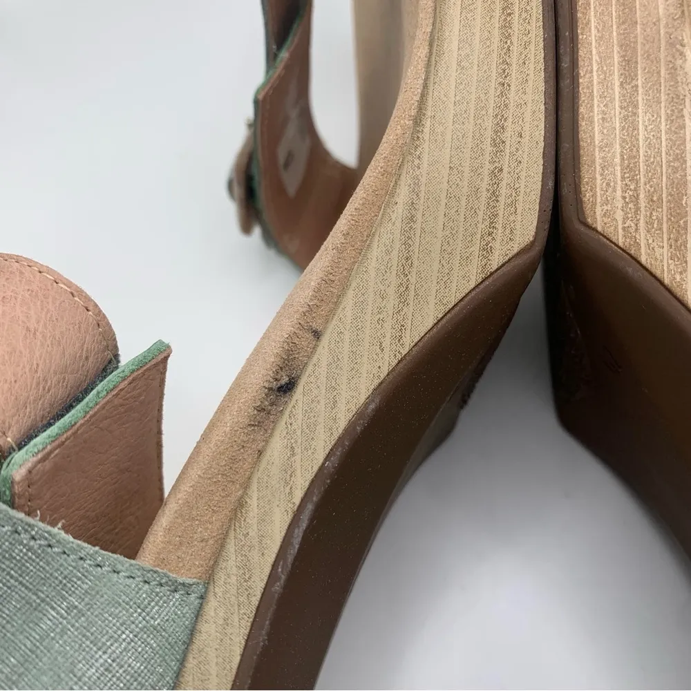 NWB NAOT Women's Intact Sandal Size 42 US 11 Jade Teal/Lime Silver heels 2466 - Image 12