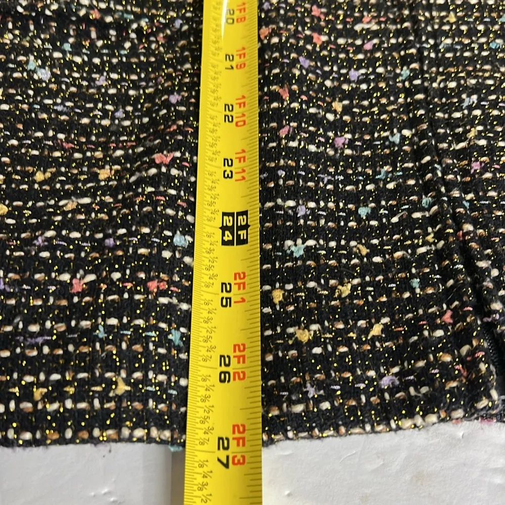 Sag Harbor tweed zip front blazer jacket metallic pastel spring work Easter 18 - Image 8