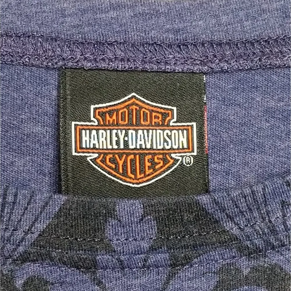 Harley Davidson Smokey Mountains T-Shirt Maryville TN Purple L - Image 5