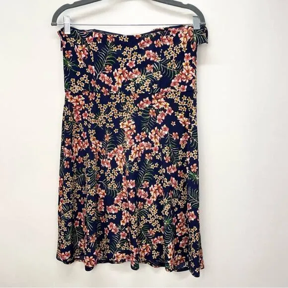 Candie's Strapless Dress Size Large‎ Floral Navy Ruffle Y2K Fairy - Image 7
