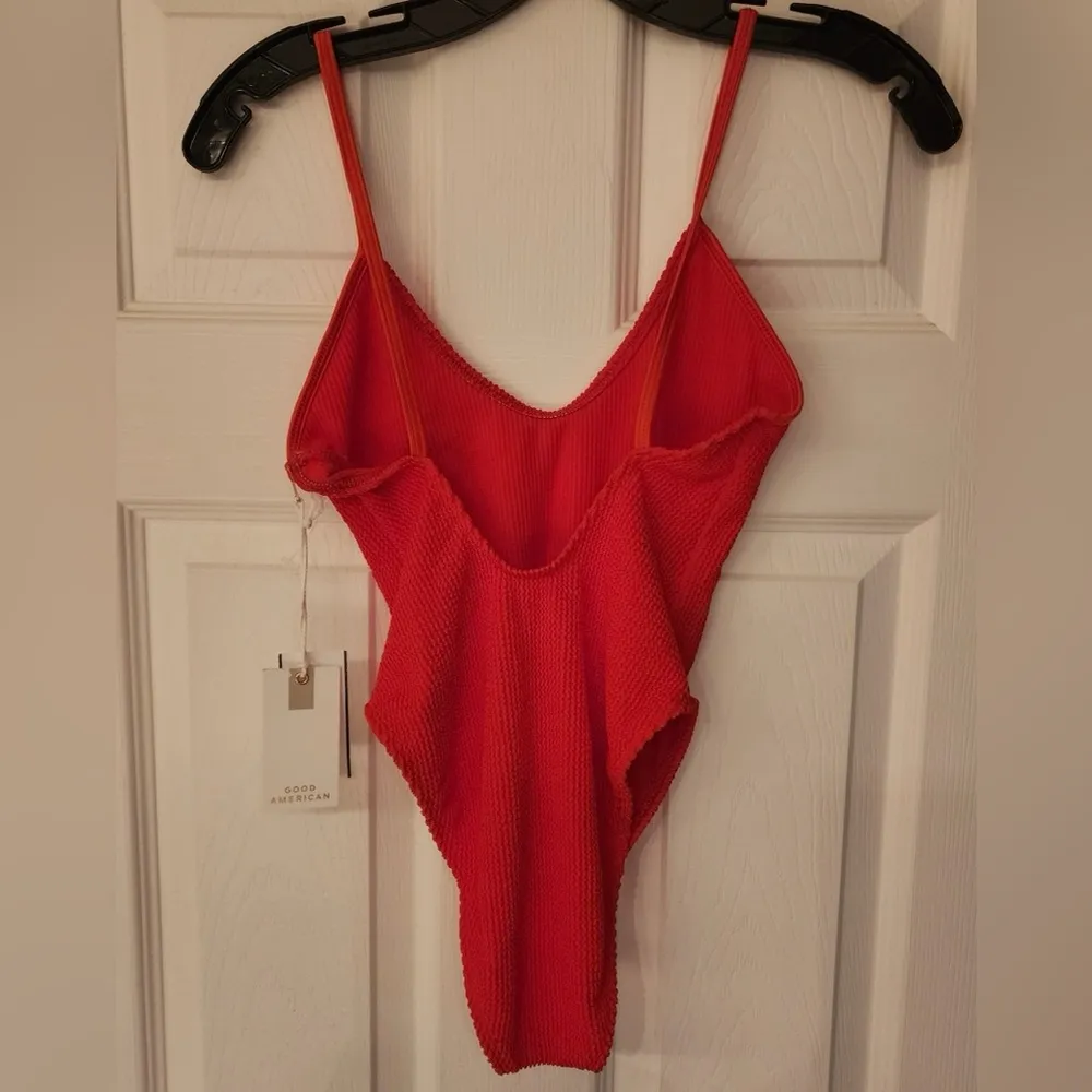 Good American Always Fits One-Piece Swimsuit in Bright Poppy Size XXS/XS 00/0 - Image 6