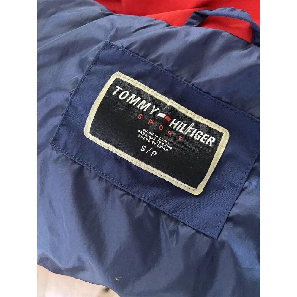 Tommy Hilfiger Retro Blue White Anorak Full Zip Windbreaker Jacket Size Small - Image 7