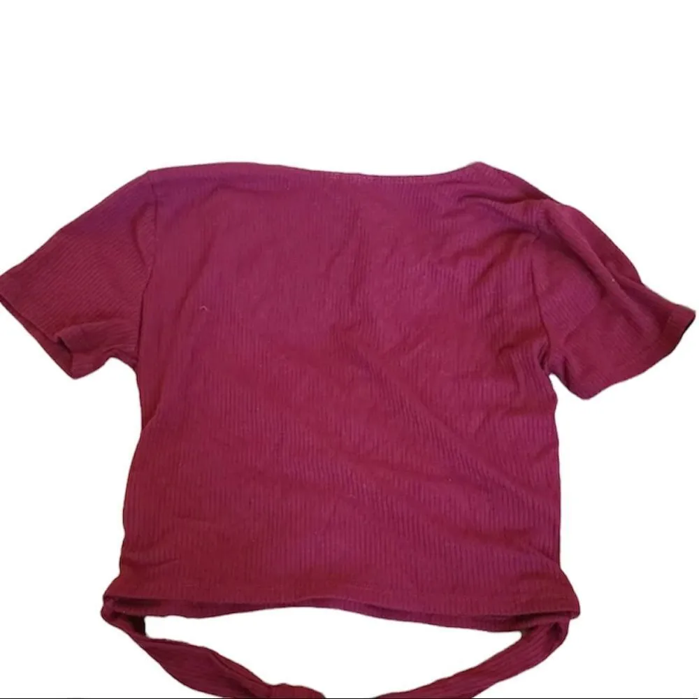 ✨ Ribbed Faux Wrap Crop Top✨ - Image 5