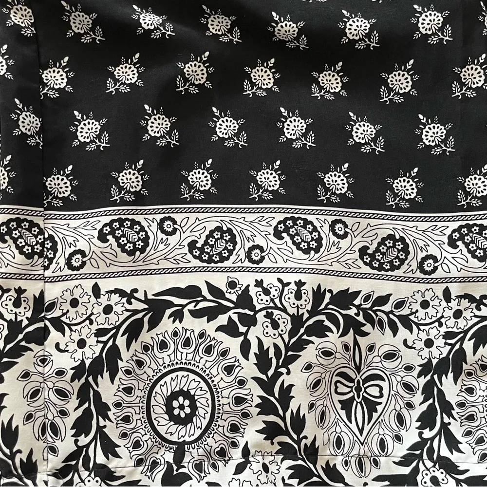 OOTD Strapless Border Print Woven Jumpsuit size S Black - Image 7