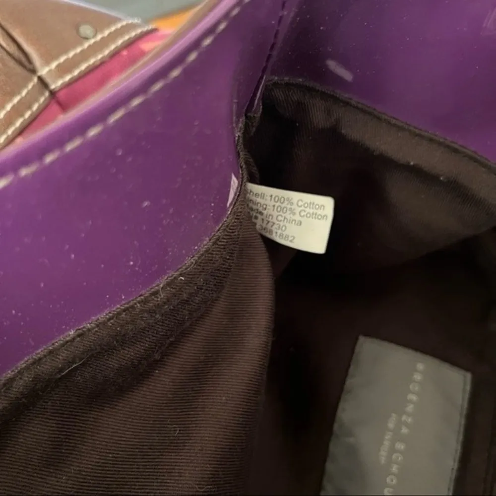 PROENZA SCHOULER Tote Large Canvas Faux Patent & Leather Multi Pocket Palm Print - Image 4