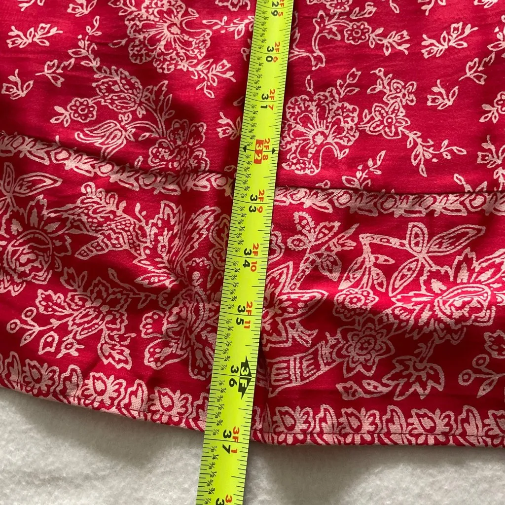 NWT Hatch Maternity Grace mini Dress red floral SZ3 bust40 US8 Size XL - Image 4