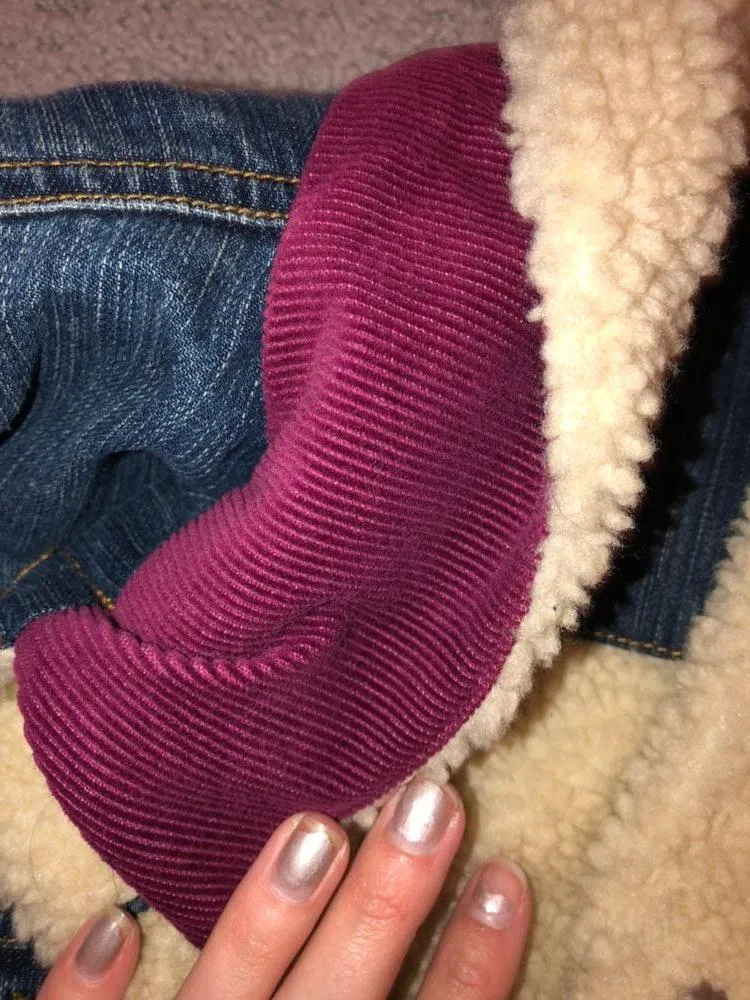 L.L.Bean Vintage Sherpa Lines Denim Jacket - Image 8