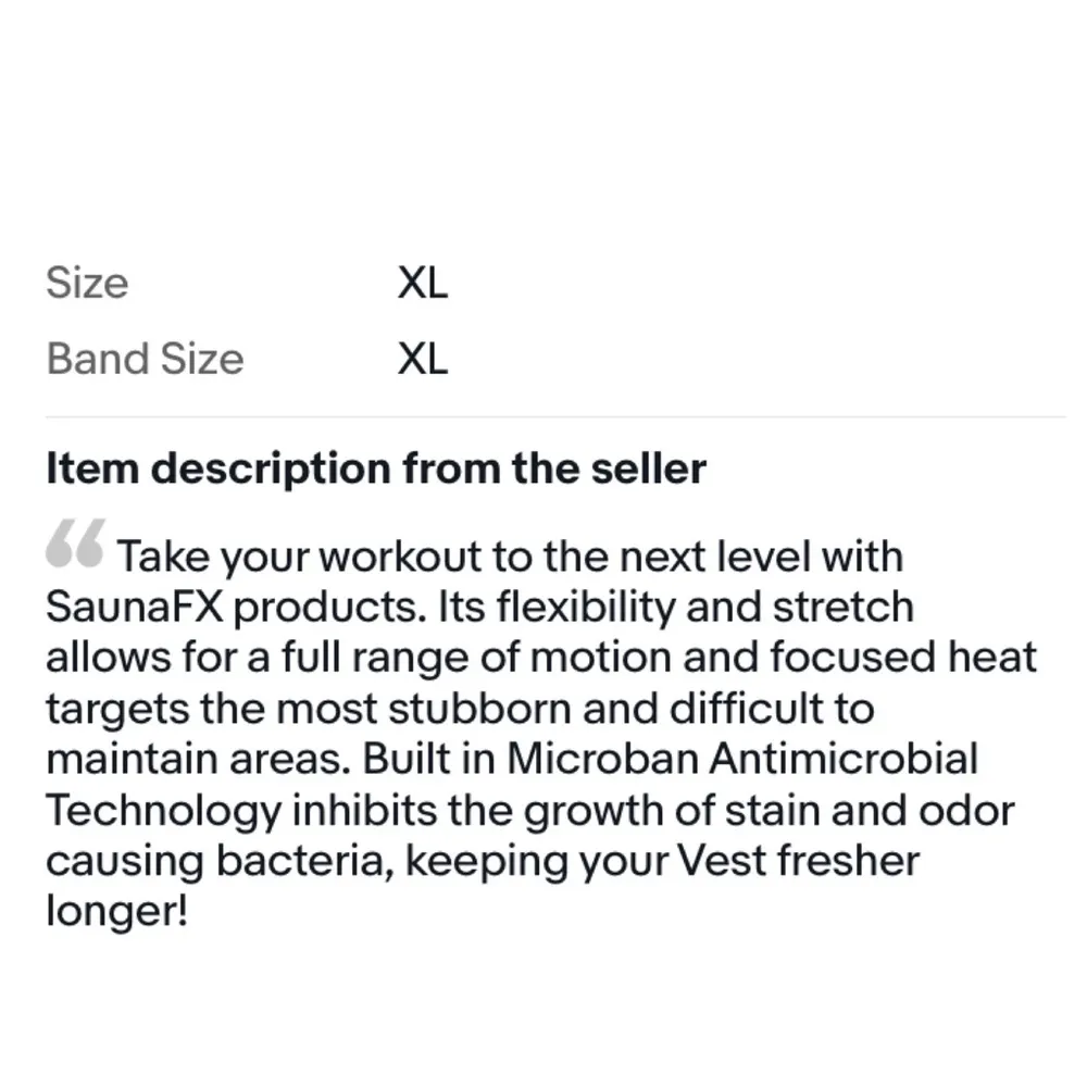 SaunaFX Black & Silver Sleeveless Zip Up Neoprene Wetsuit Top L Size L - Image 8