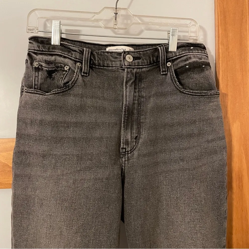 Black Ultra High Rise Ankle Straight Jeans - Image 2