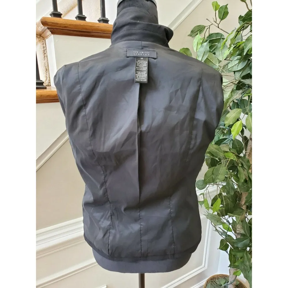 The Limited Stretch Women's Black Polyester Long Sleeve Single Breasted Blazer M - Image 8