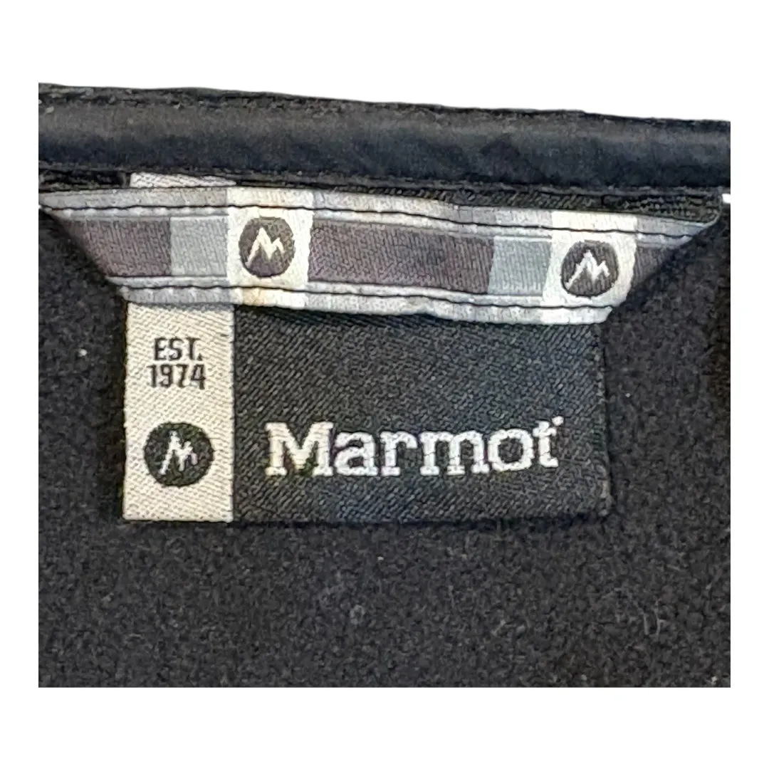 Marmot Furlong Softshell Hooded Jacket Women Medium Gray Faux Fur Hood Cuffs Hem - Image 8