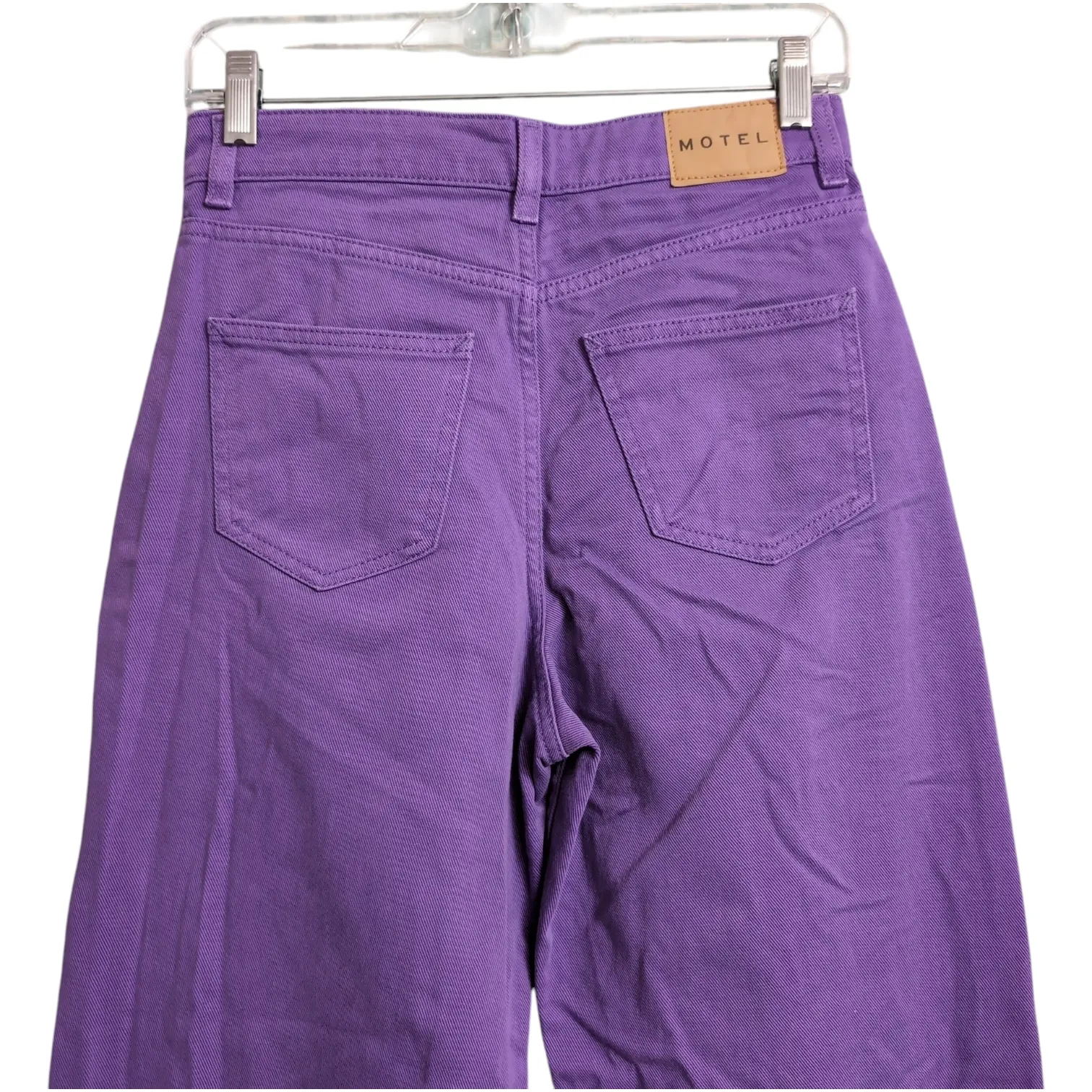 Motel Rocks Purple Button Closure 5-Pocket Casual Pants XS/33 - Image 5