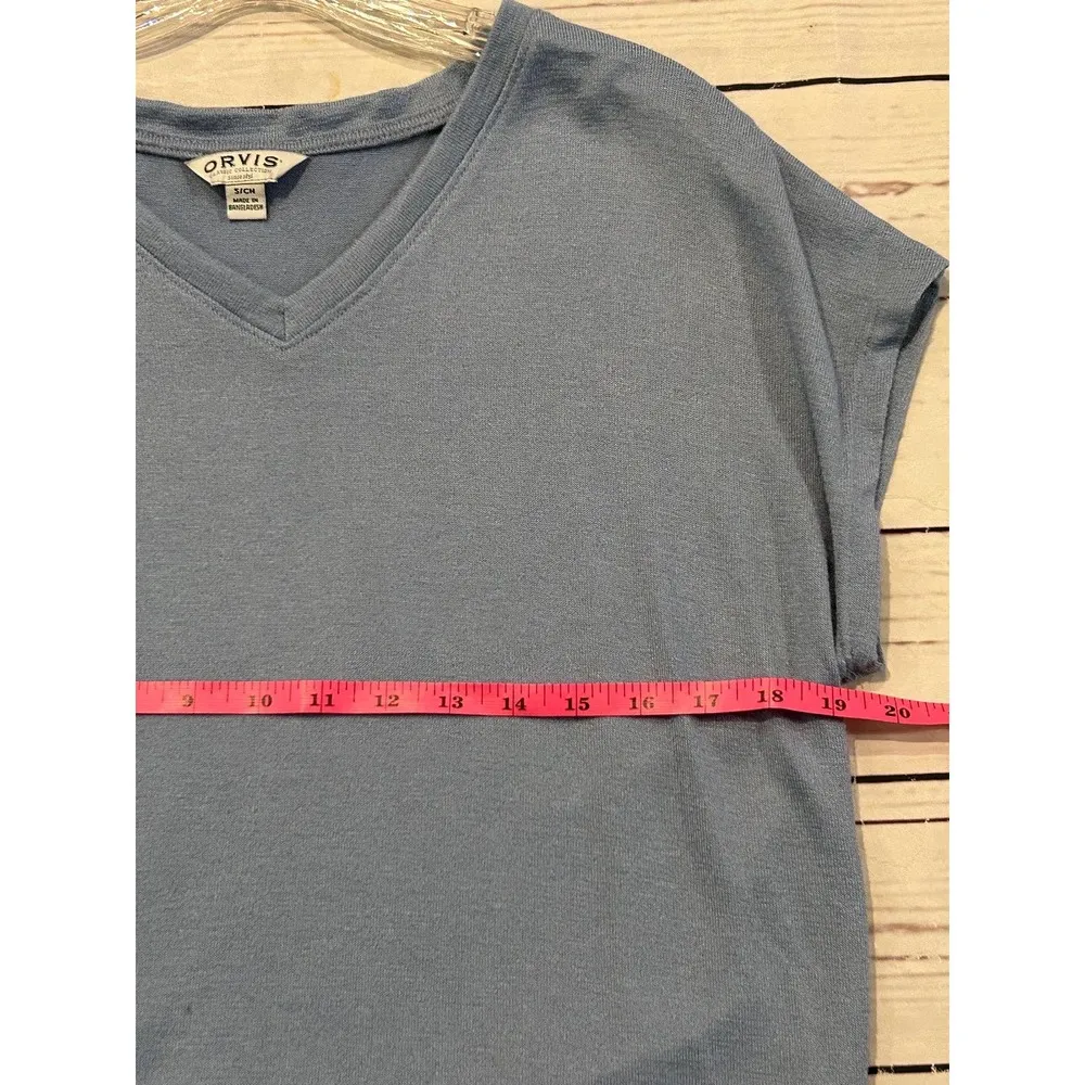 Orvis Womens V Neck Rayon Blend Comfort Size Small - Image 8
