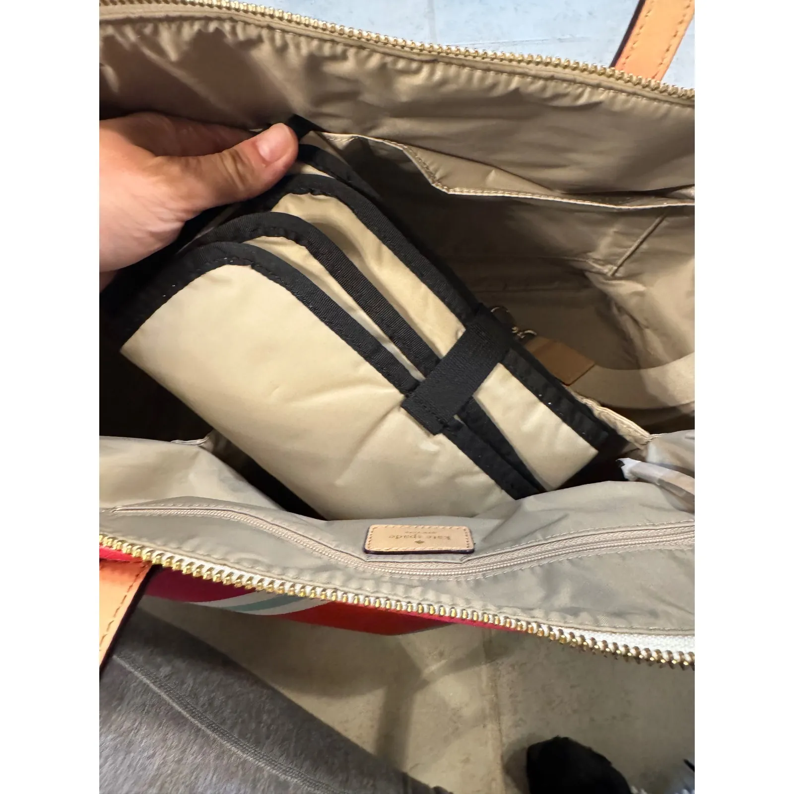 Kate Spade Adaira Baby Bag Tote Purse Wallet Set Grant Street NWT Multicolored‎ - Image 8