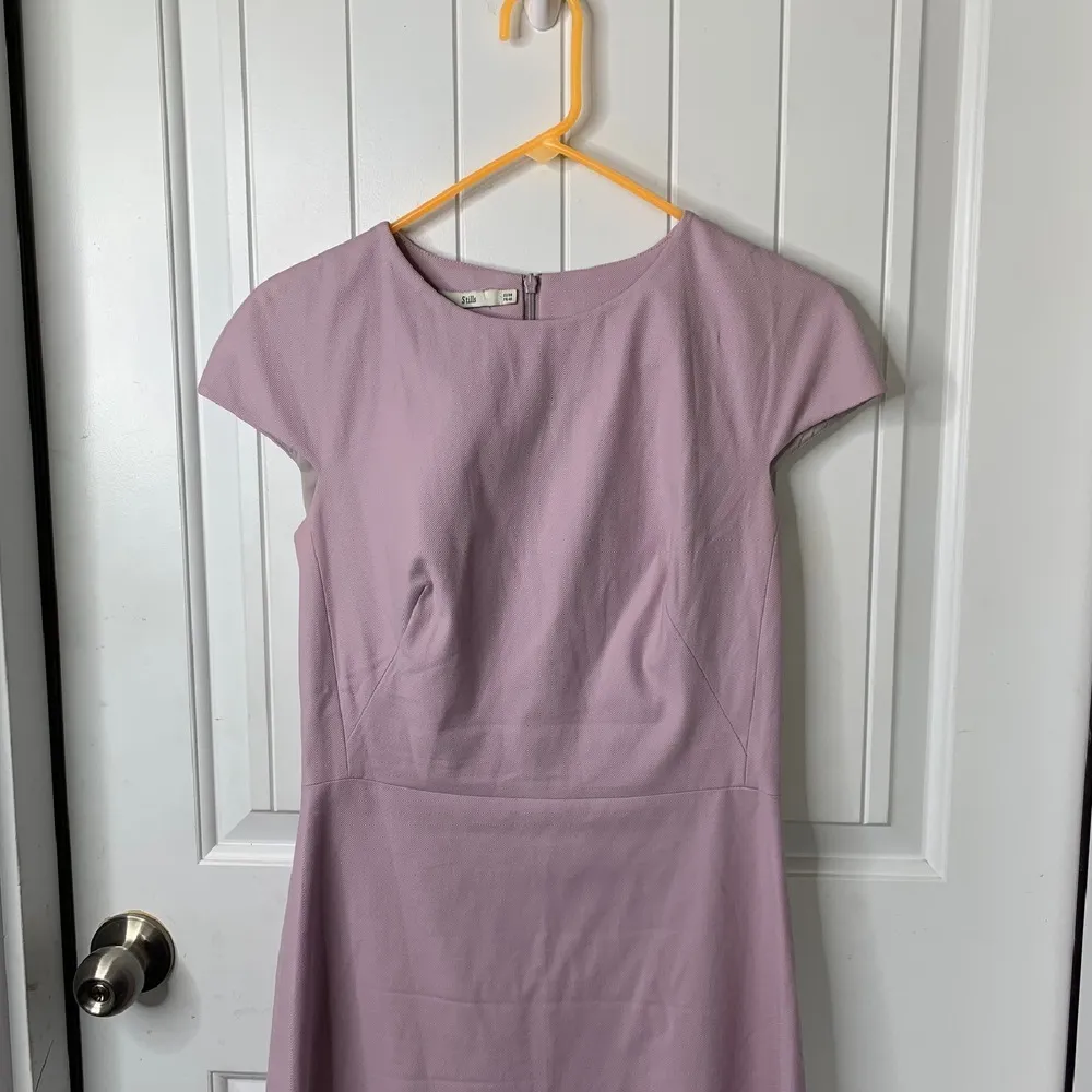 Stills Cap Sleeve shift Dress Career minimalist Workwear‎ Lavender Purple EU 38 Size M - Image 2