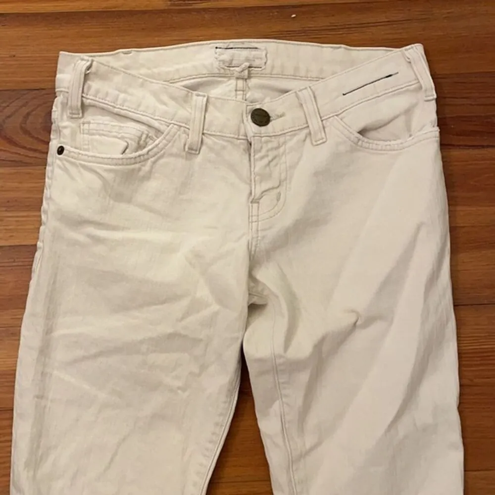 Current Elliott Jeans Womens  25 Skinny Natural Denim Destroy Off White - Image 9