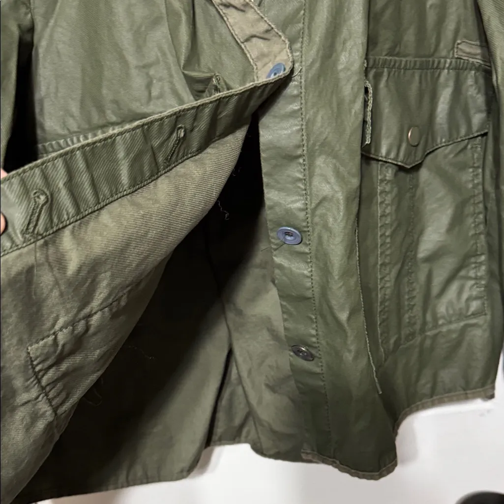 Hei Hei Olive Green Utility Jacket for Women Size Medium - Image 4