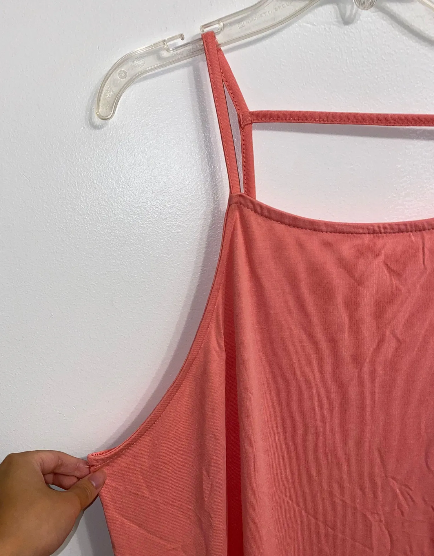 Anthropologie NWT $58  Eri + Ali Pink Sheer Open Back Tank XL - Image 8