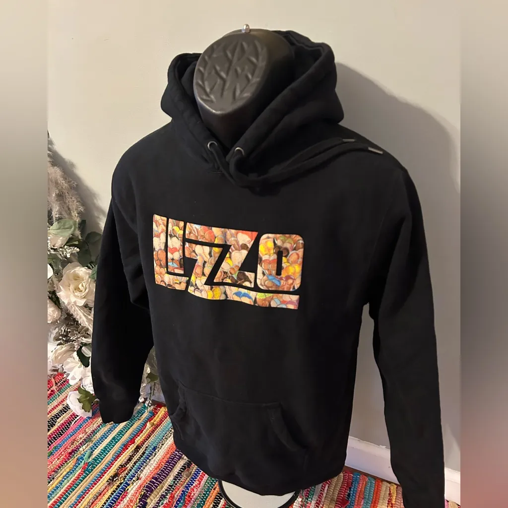 NEW LIZZO Special Butts Logo Hoodie Sweatshirt Pullover Rap Tee Black Small - Image 2