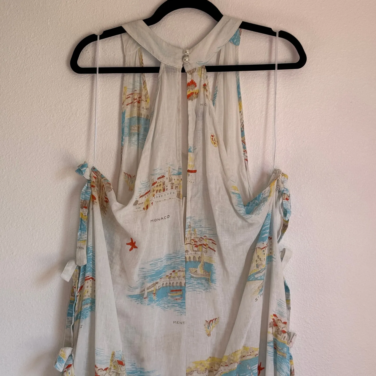 NWT Calypso St. Barth Poolside Resort Beach Cover Up Midi Dress Vintage Coast XL - Image 6