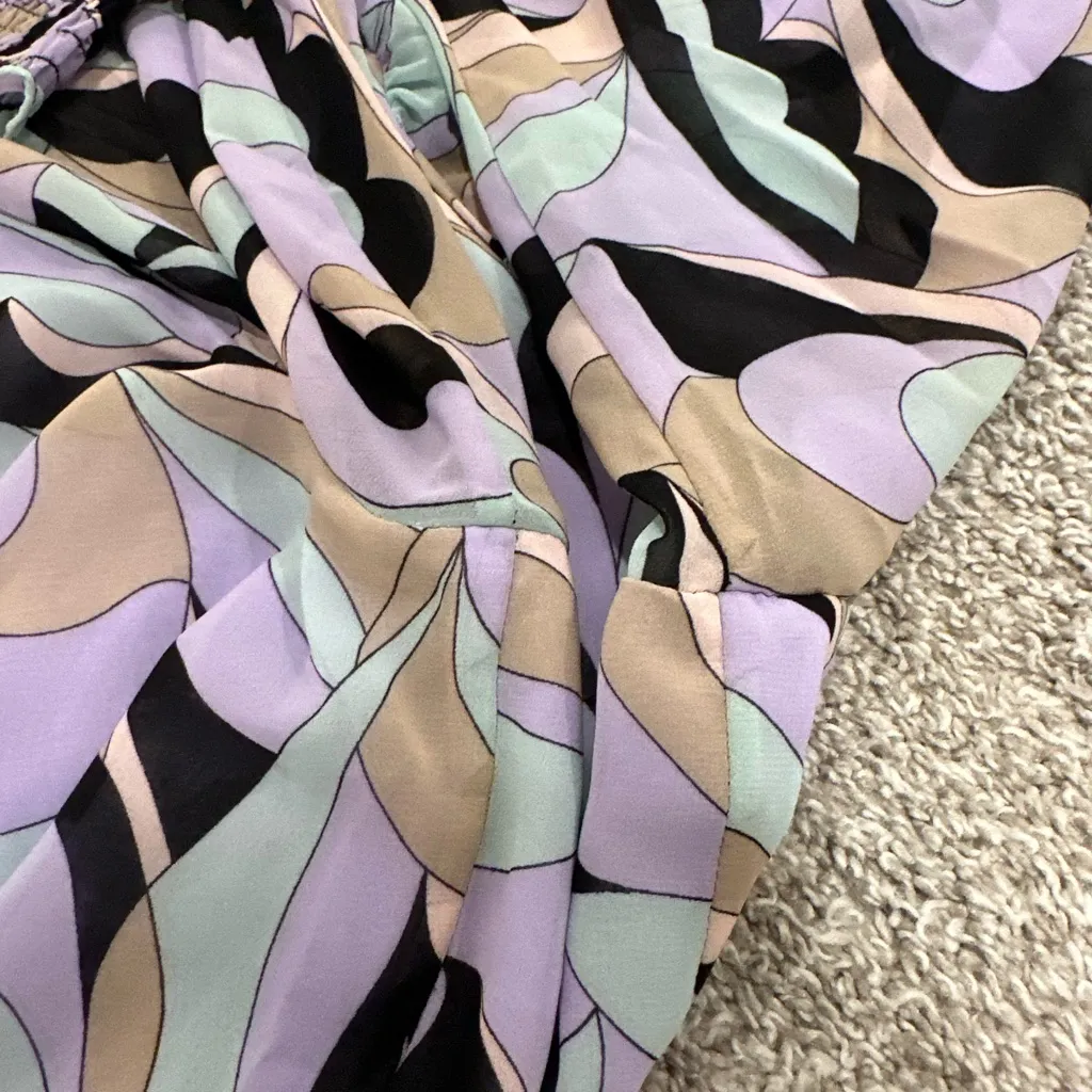 Calvin Klein Pastel Patterned Top - Image 8