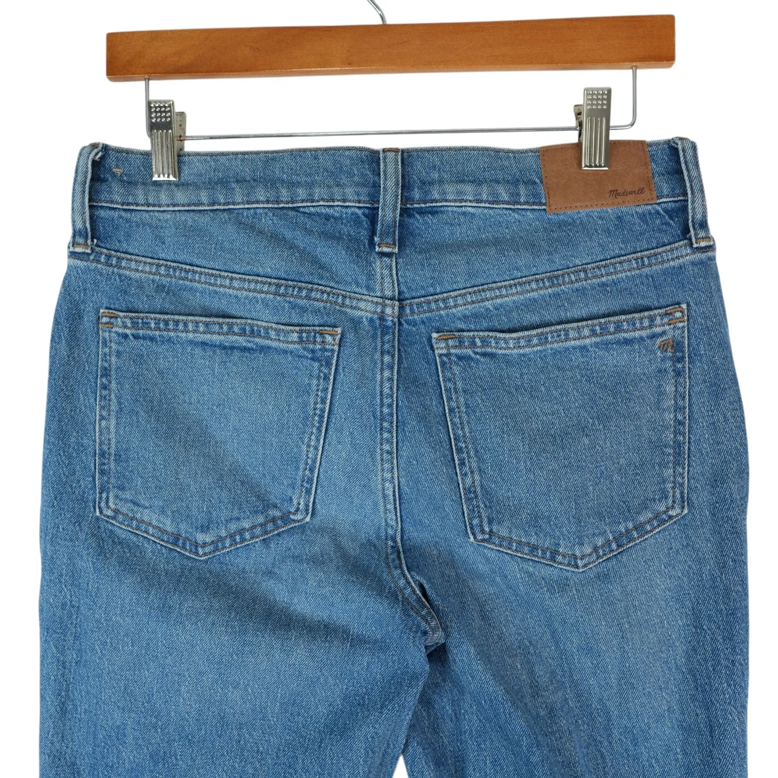 Madewell Jeans Womens 27 (30x28) Ankle Mid Rise Perfect Vintage Jean Distressed - Image 4