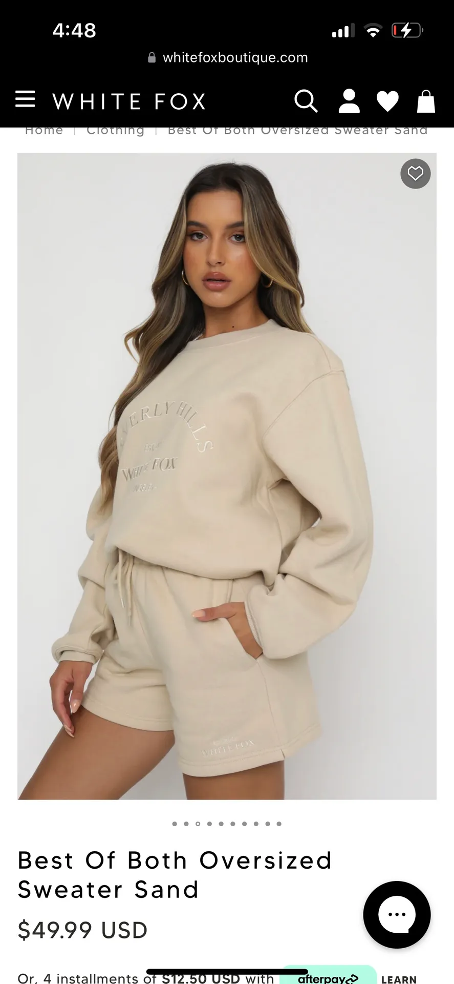 White Fox Boutique Sweatshirt - Image 2