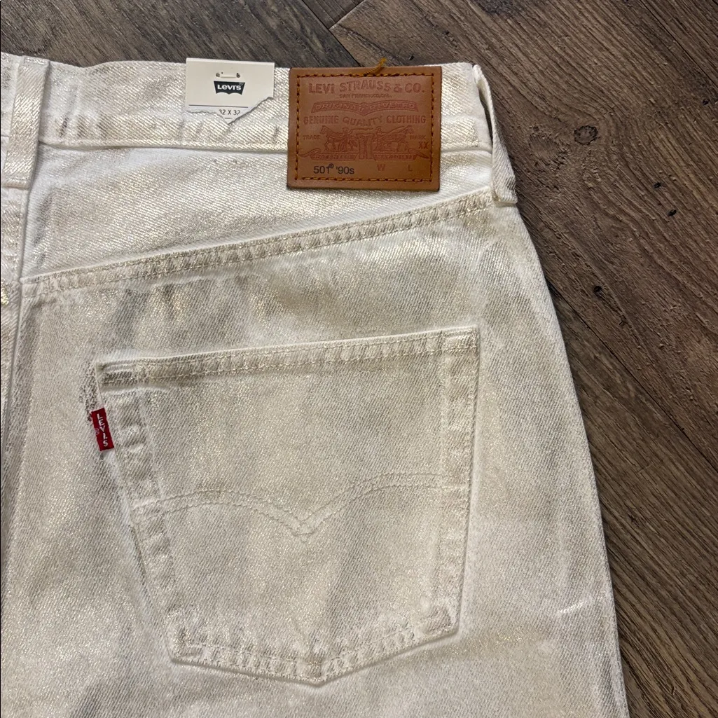 NWT Levis 501 90s Jeans in Luminary Size 32 - Image 8