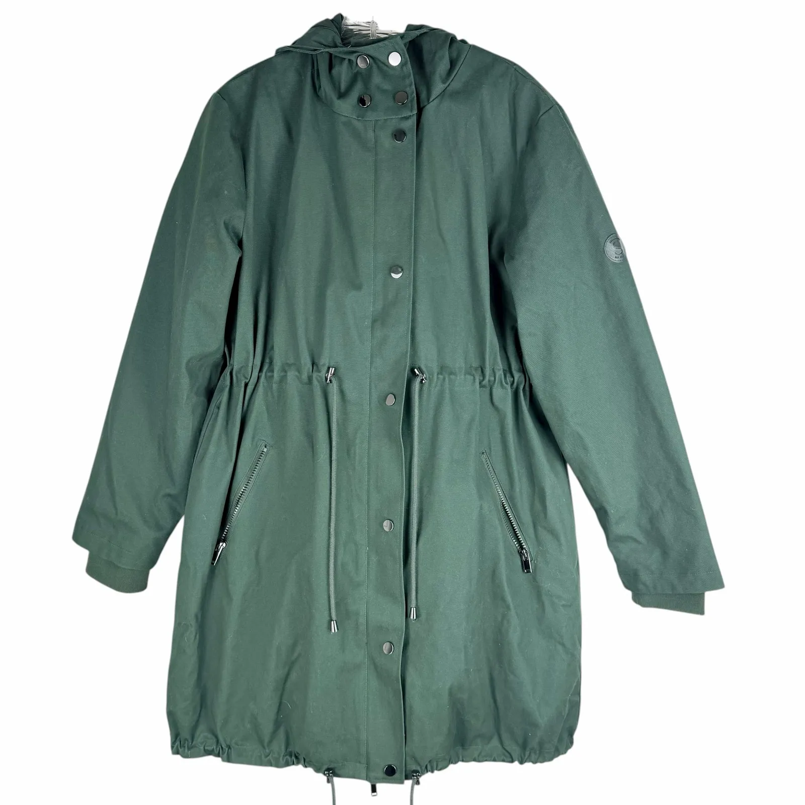 Seraphine Zorinah Sub Zero Down 3 in 1 Maternity Parka Jacket Size 6 Green - Image 5