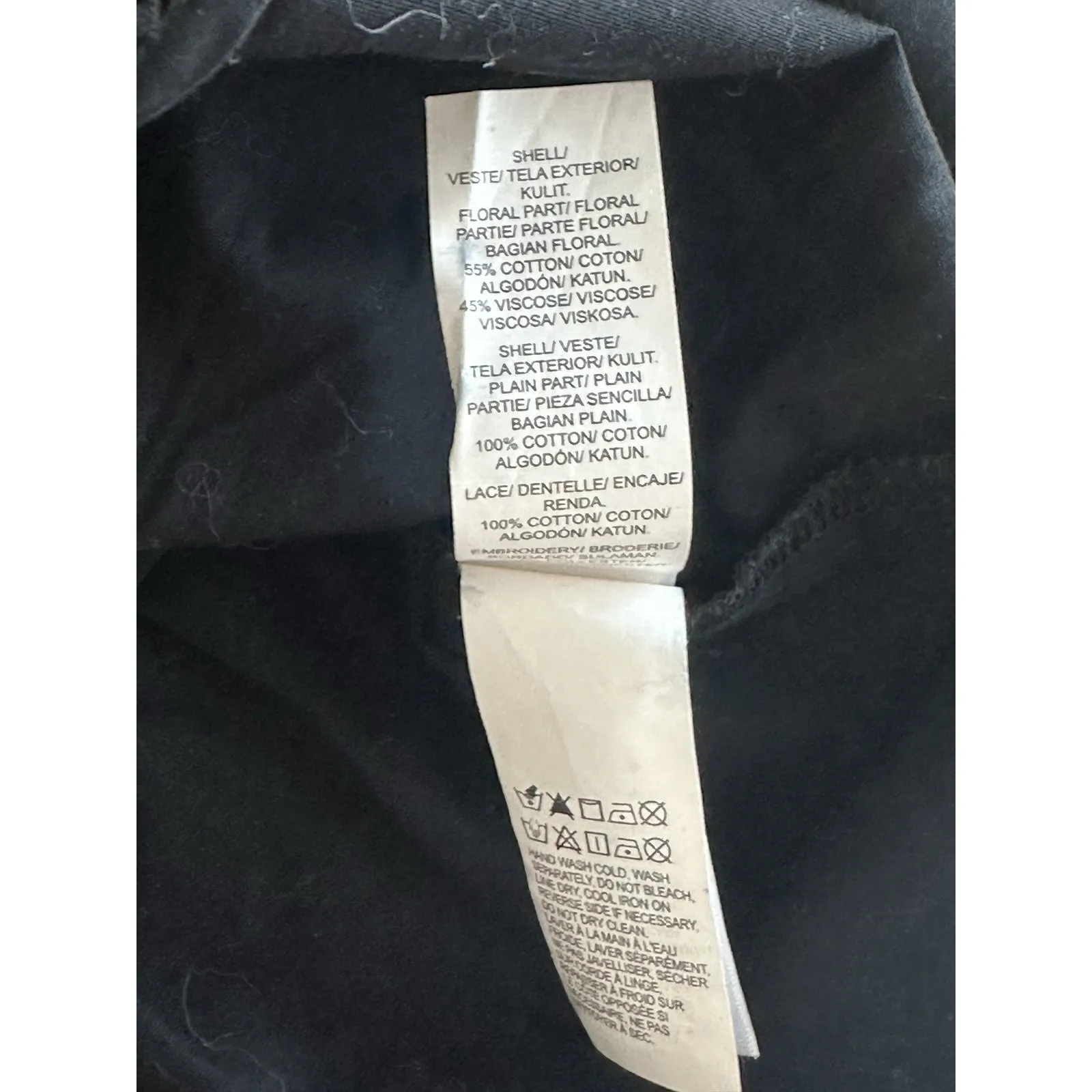 Lucky Brand Women's Black Embroidered Boho Jacket Top, Sz: XS (B51) - Image 4