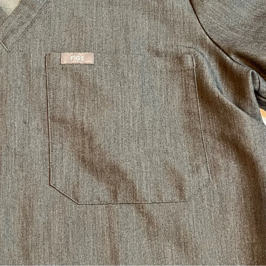 Figs Catarina One-Pocket Scrub Top Graphite Gray grey M - Image 4