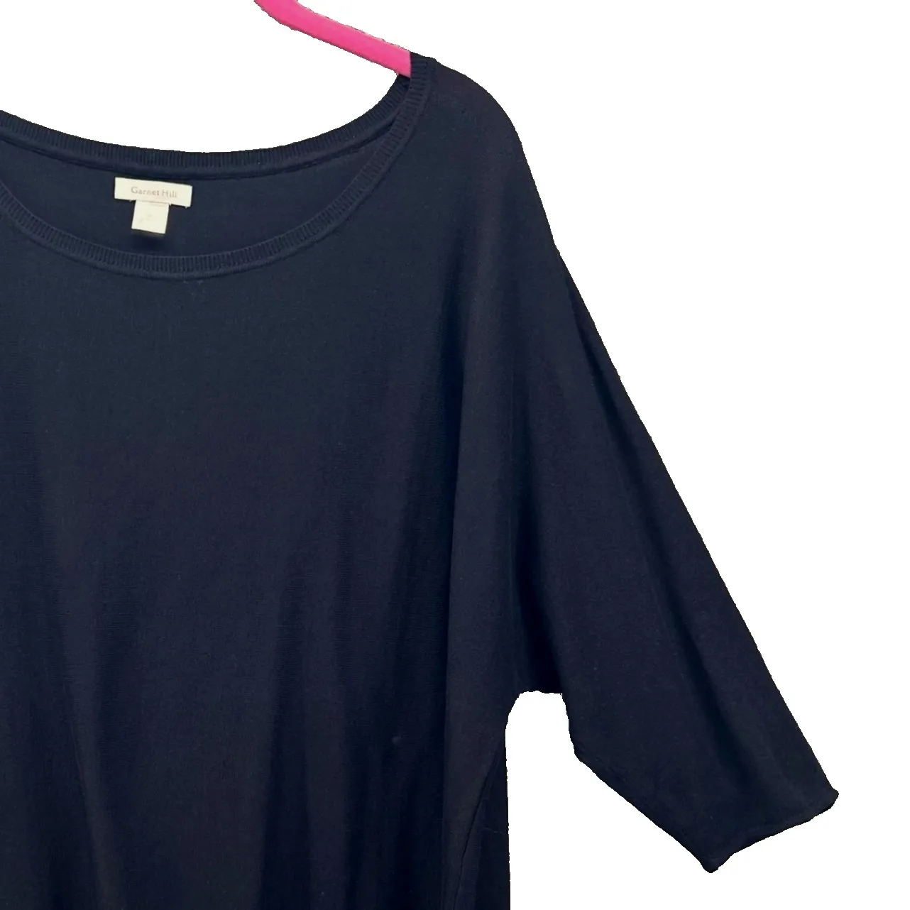 Garnet‎ Hill Silk Sweater Black Small - Image 4