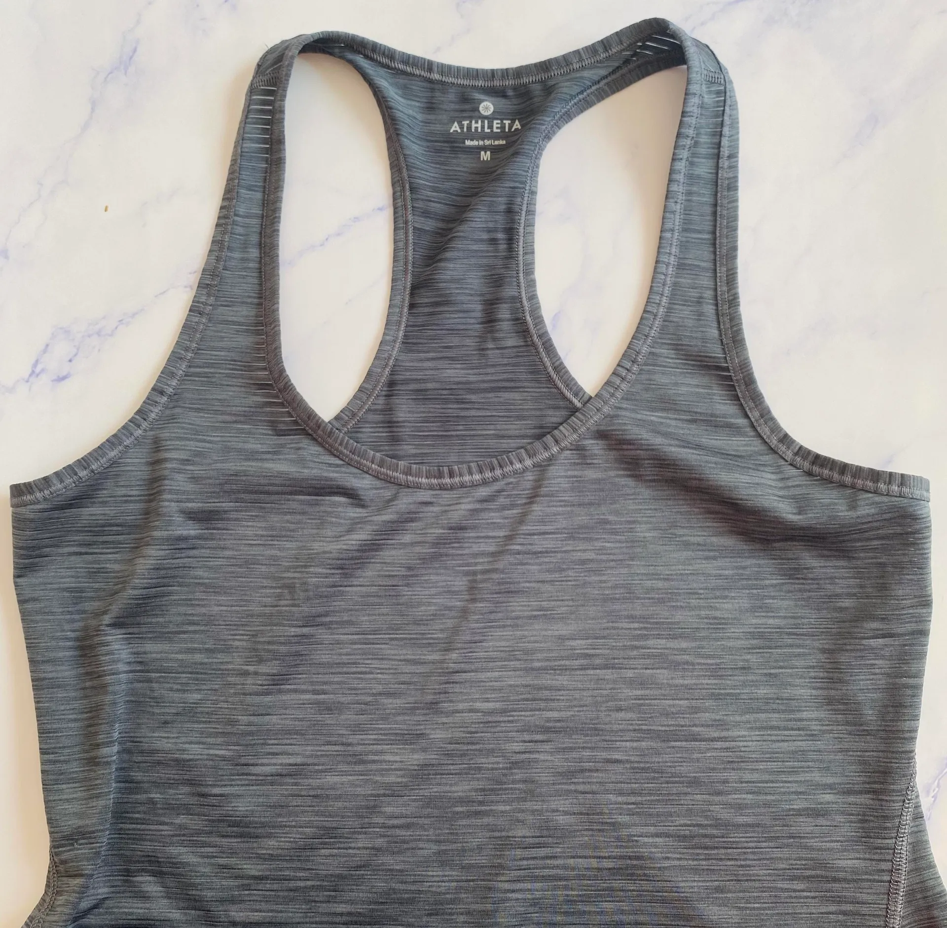 Athleta Grey Lightweight Racerback Tank Top - Image 3
