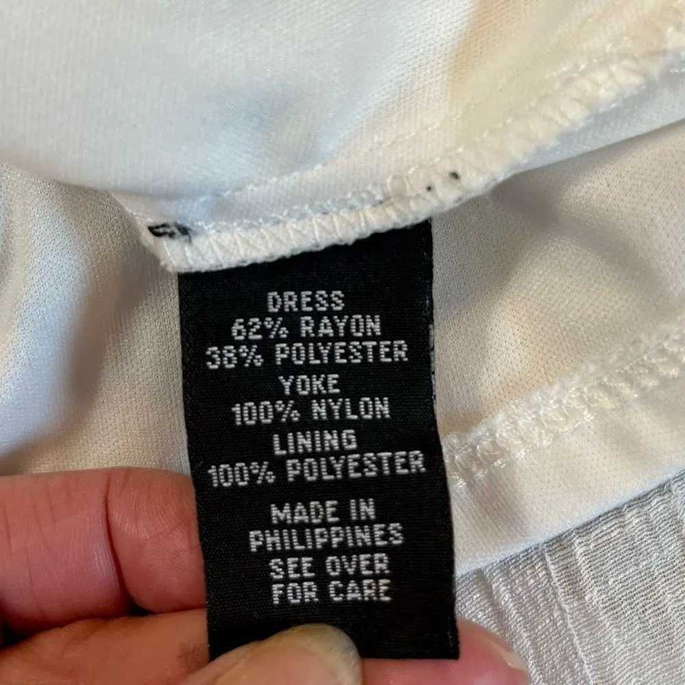 By & By White Lace Flowing Tank Dress Juniors Size M - Image 11