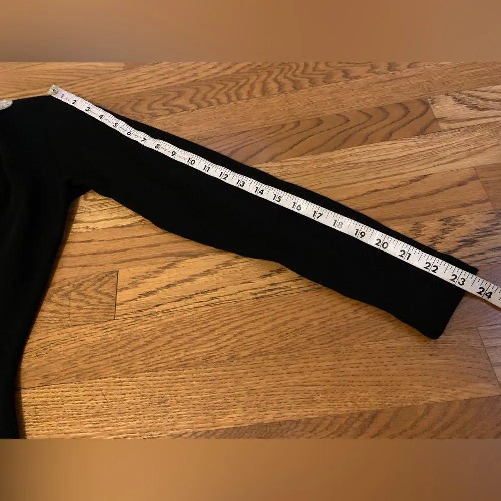 Vintage  black sweater dress 100% wool size XS - Image 14