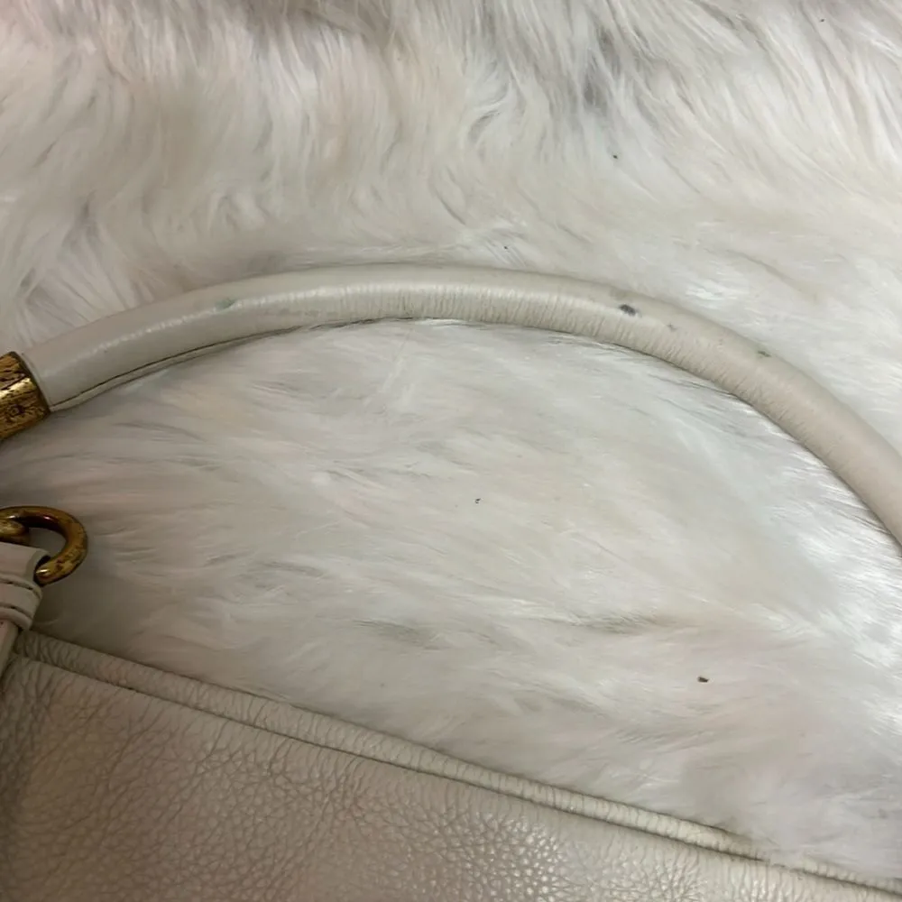 Marc Jacobs Too‎ Hot to Handle Cream Leather Bag B95 - Image 11