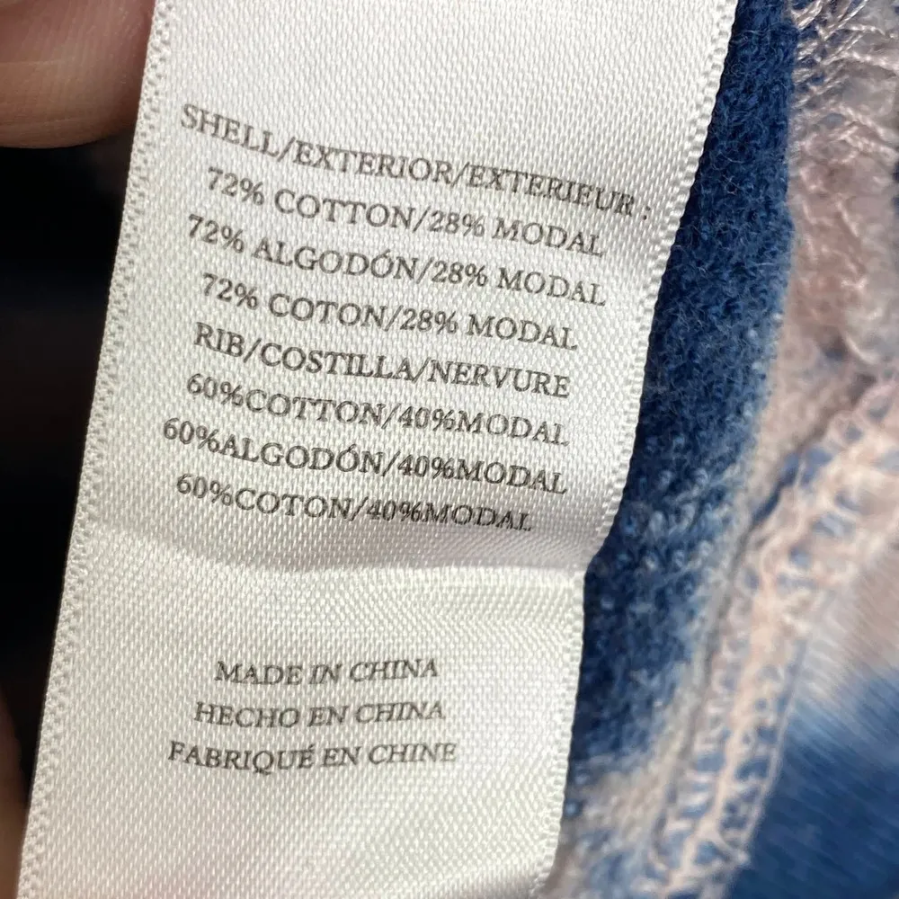 Rails Ramona Indigo White Blue Tie Dye Pullover Sweatshirt Women's Size XX-Large - Image 7