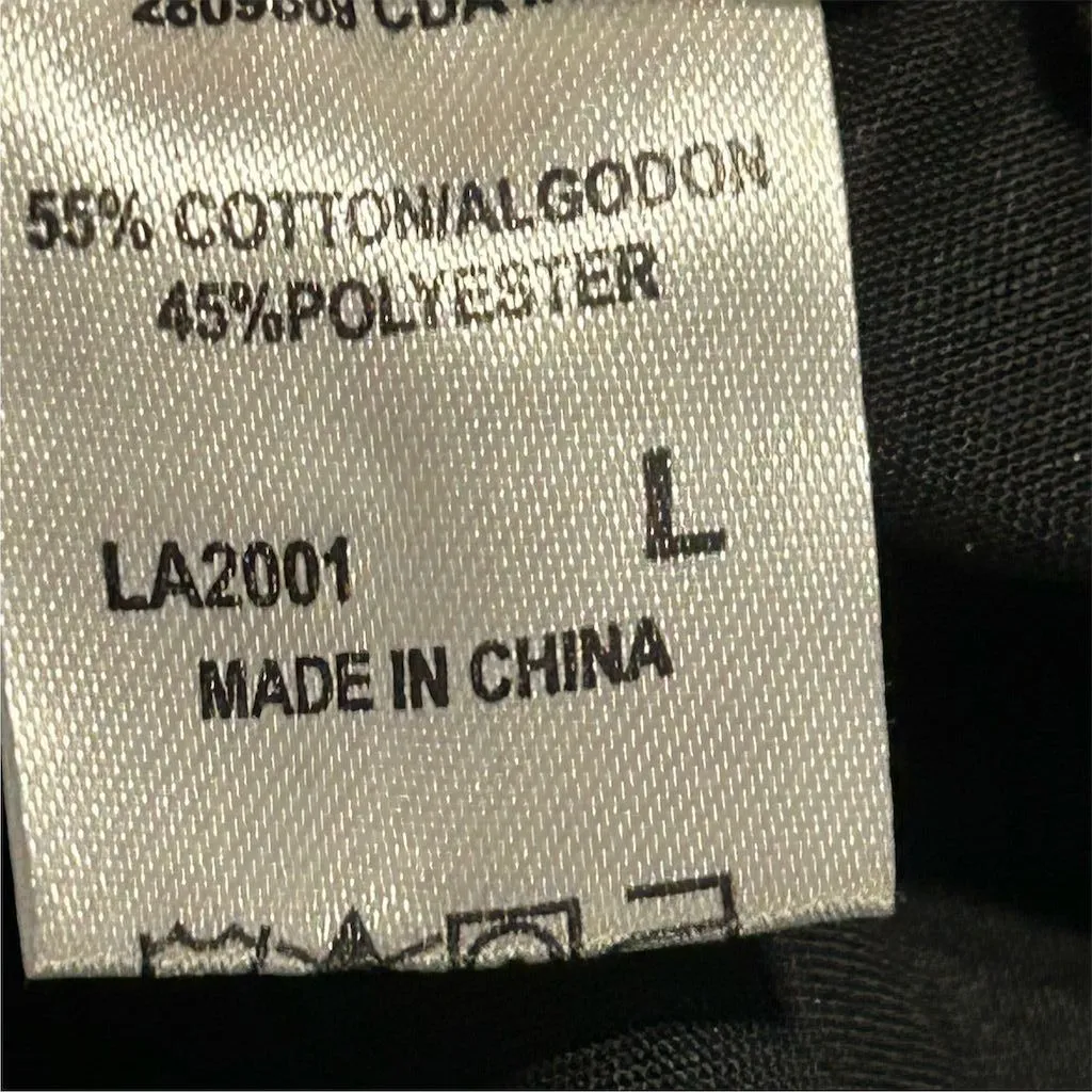 Laura Ashley Women's Black Wide-Leg Pants Size L Casual Elastic Waist - Image 14