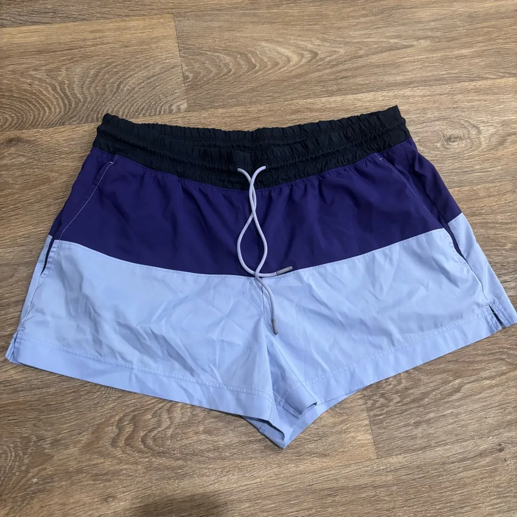 Athleta Oahu Colorblock Shorts – Purple / Lavender Drawstring Active - 16 - Image 2