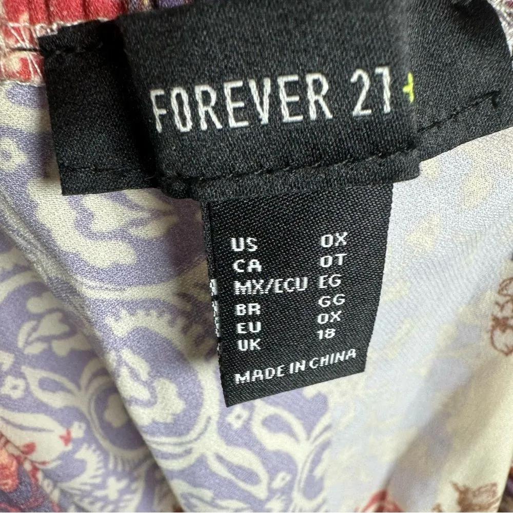 Boho patchwork long sleeve corset bodice dress size 0X - Image 7