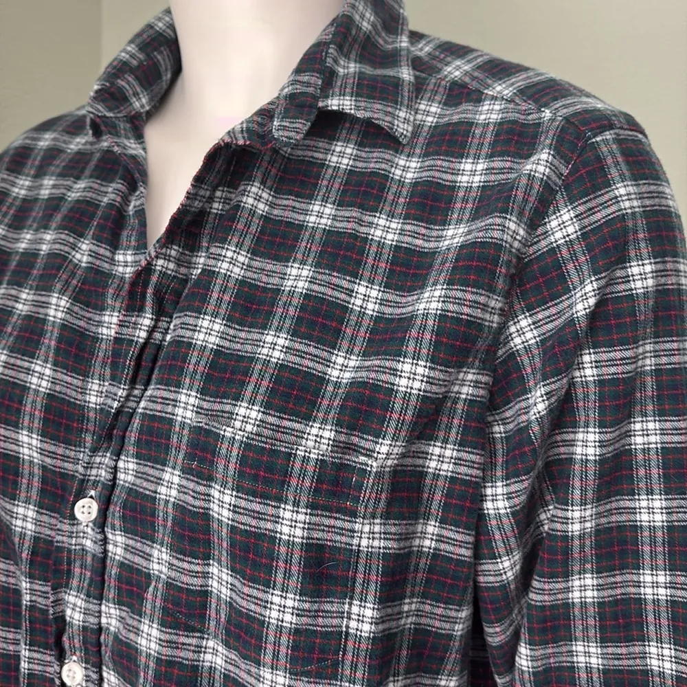 Frank & Eileen  Eileen Relaxed Plaid Flannel Button Down XS - Image 5