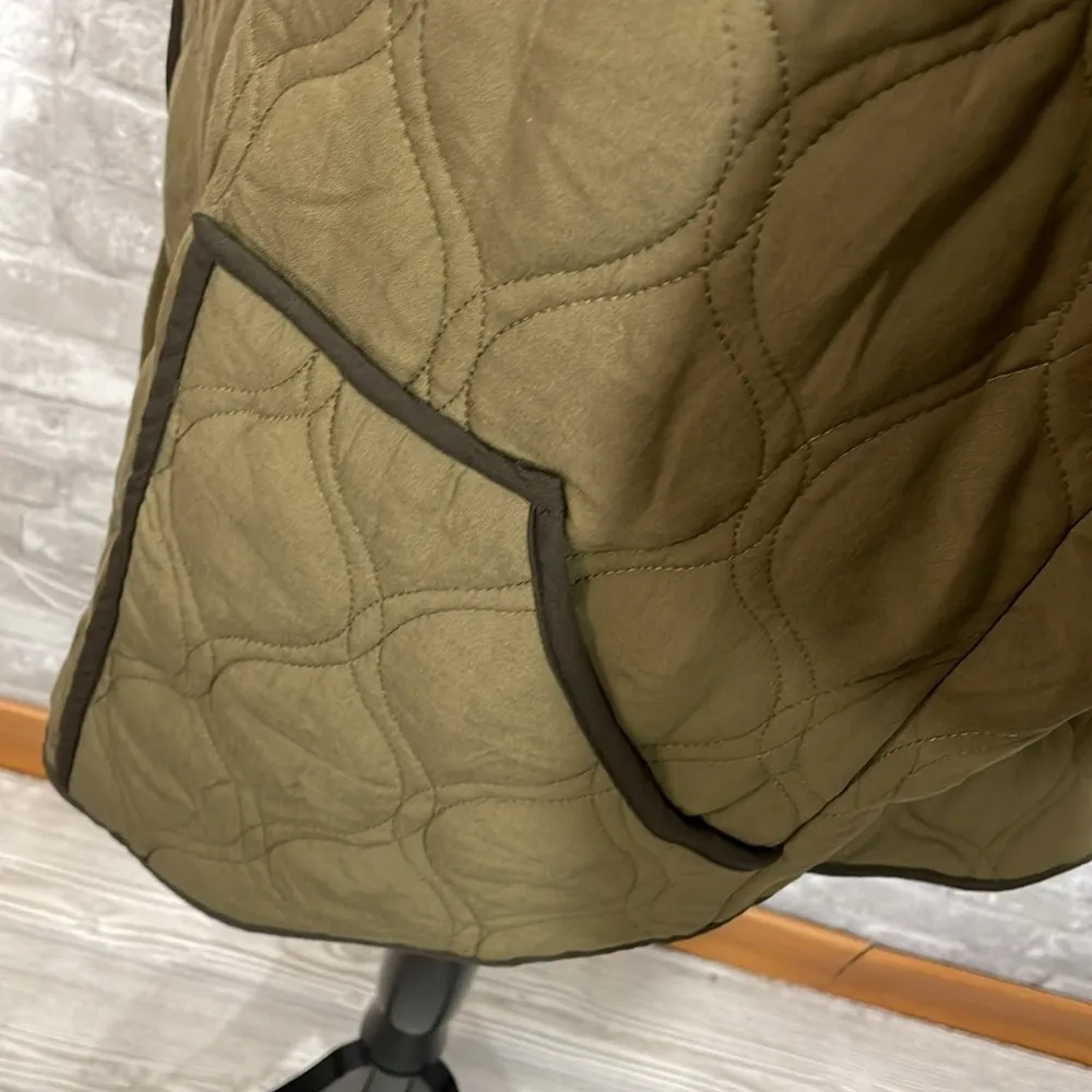 Knox Rose Olive Green Quilted Jacket - Image 3