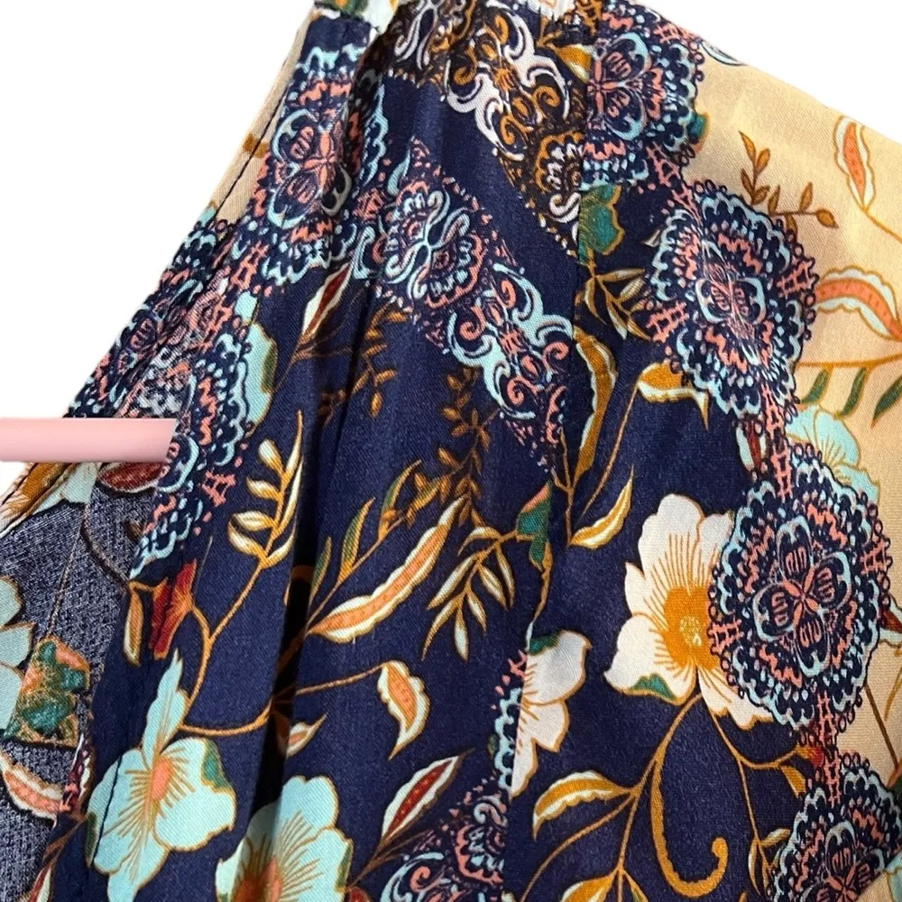 Abel The Label Floral Boho Patchwork Maxi Dress Womens Small - Image 7