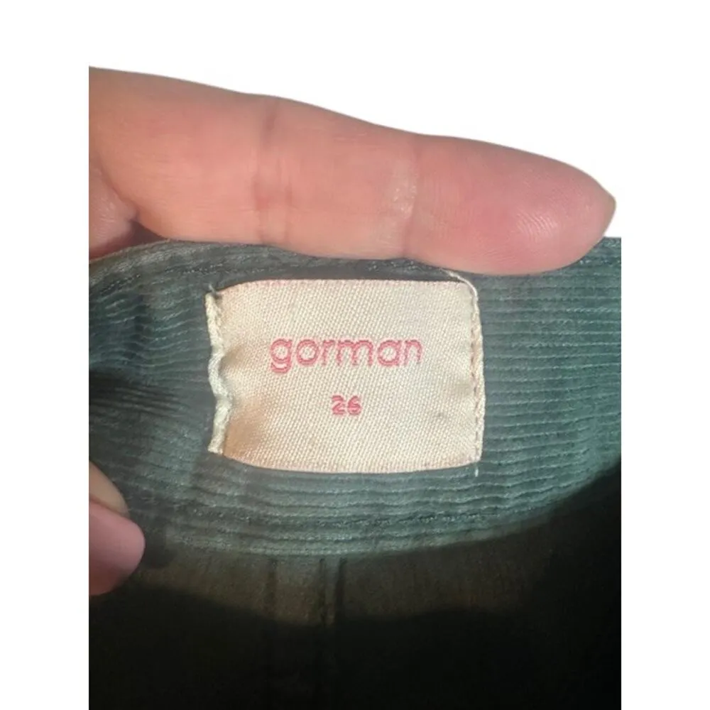 Gorman Green Corduroy Cotton Stretch Blend Casual Jeans Women Sz 26 - Image 12
