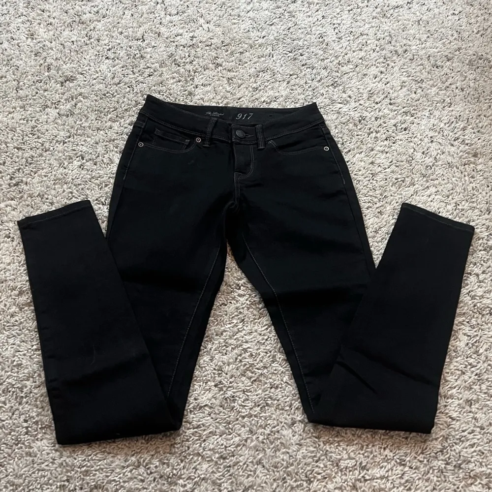 NEW The Limited 917 Low Rise Skinny Jeans Denim Black Dark Wash Size 2 Stretchy - Image 3