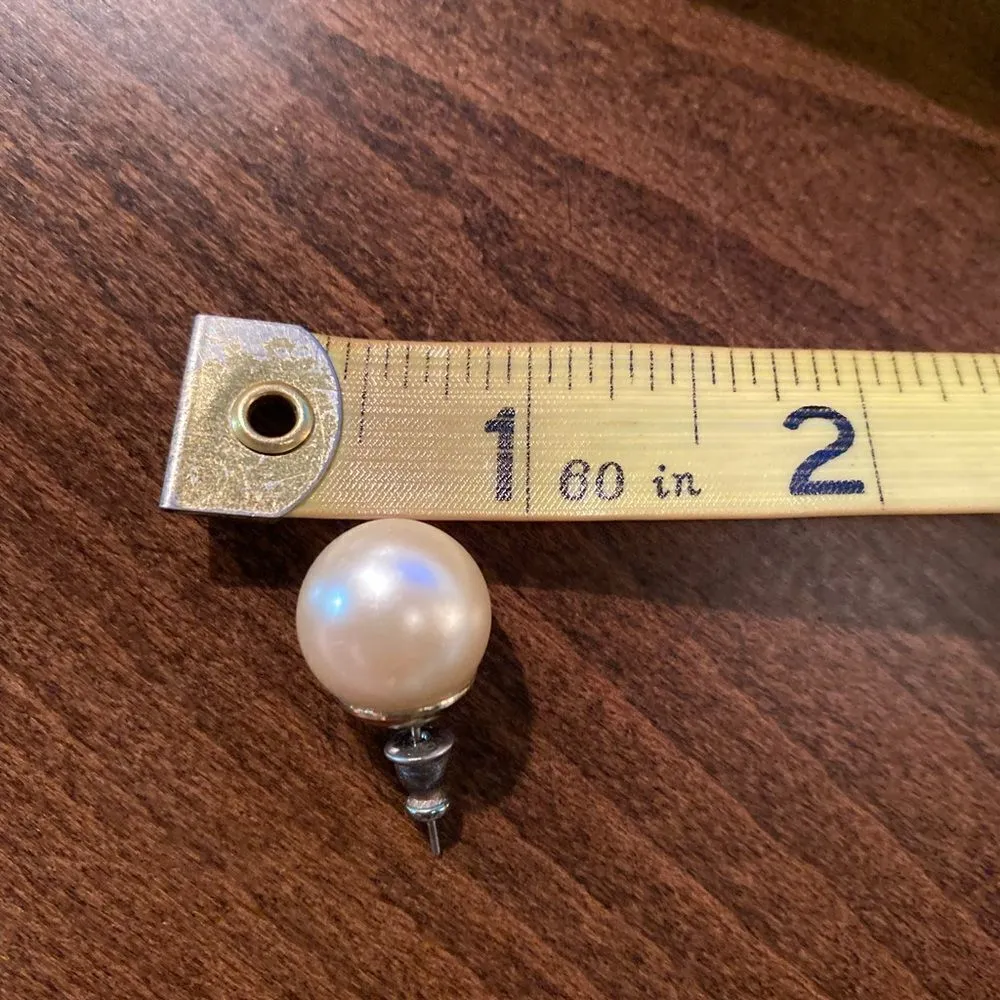 #404 BOUTIQUE Large Pearl Stud Earrings - Image 7