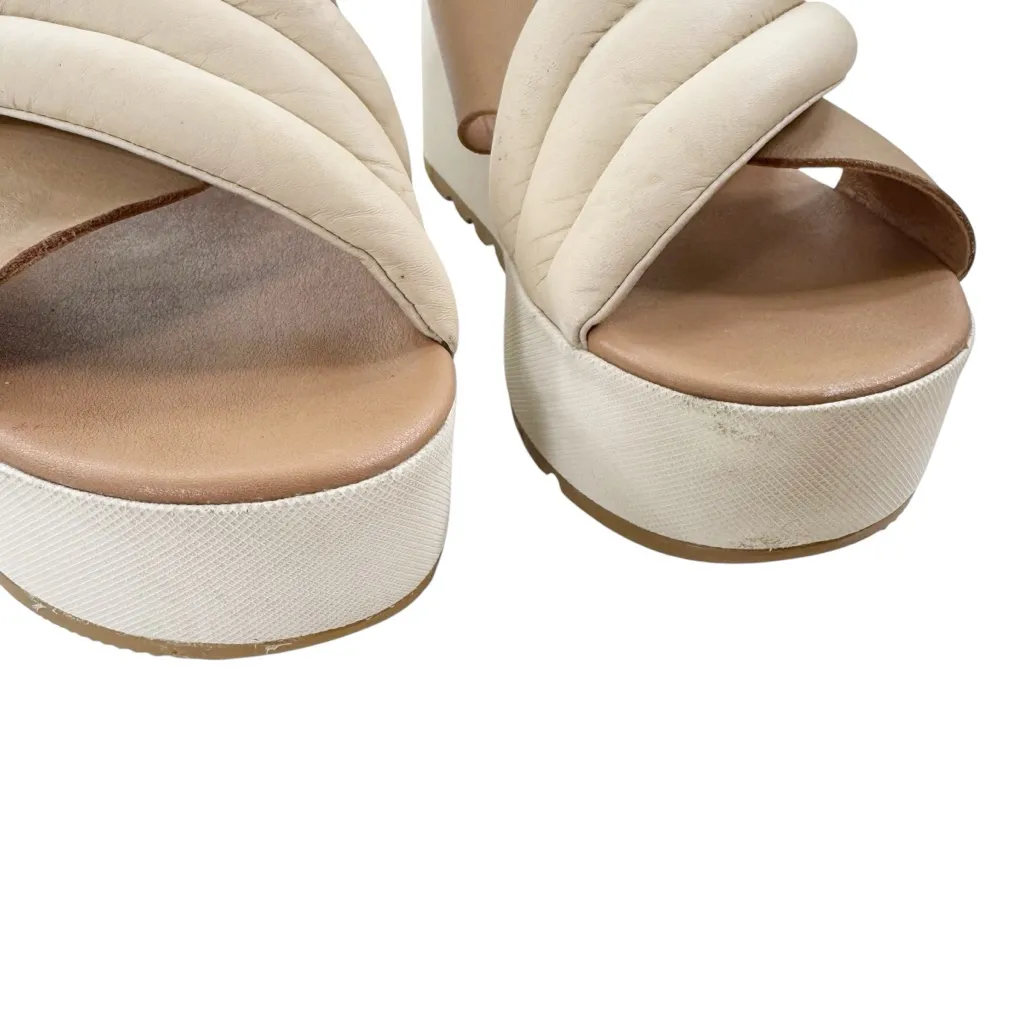 Sorel Women's Cameron Flatform Puff Mule Beige Cream Size 9.5 - Image 5