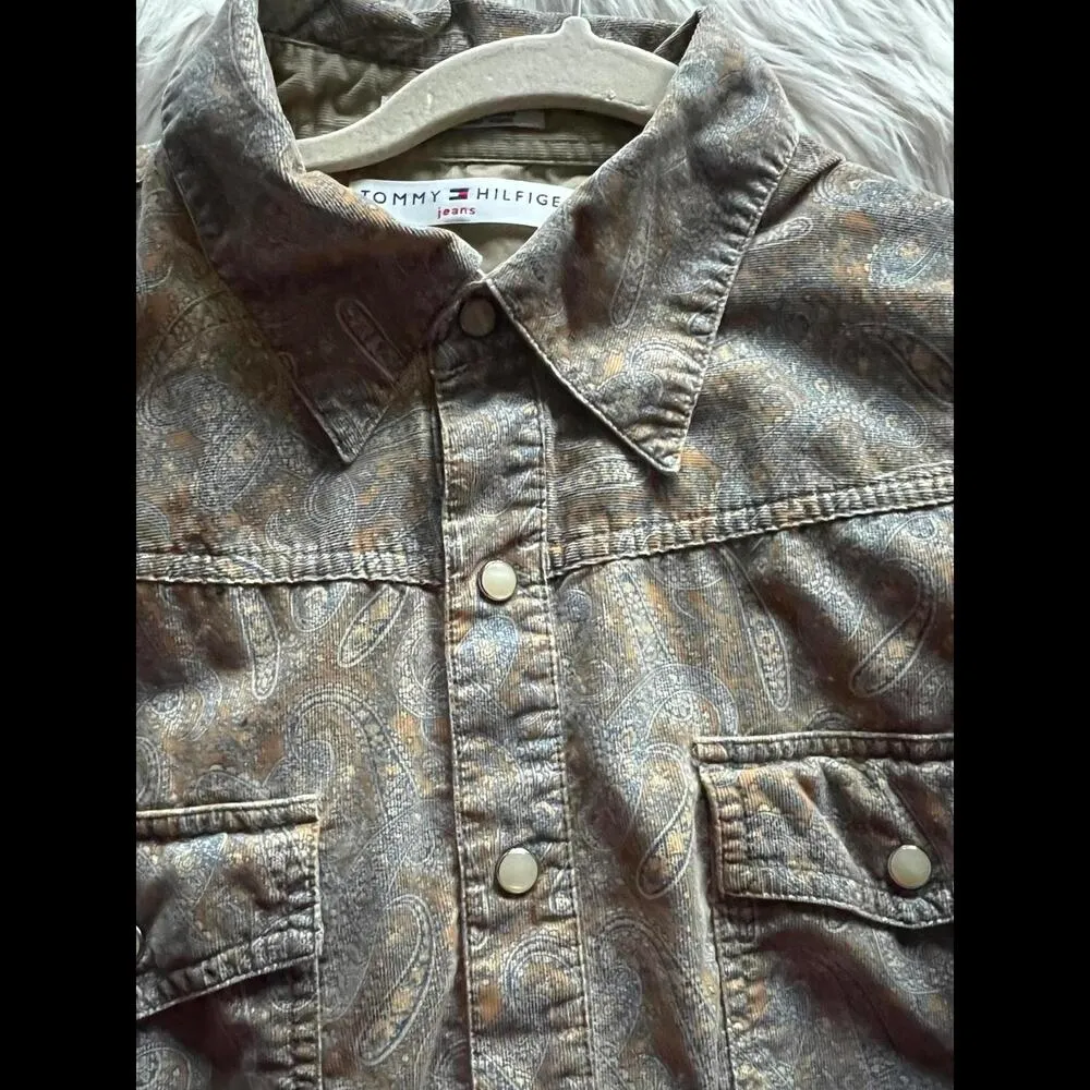 Tommy Hilfiger Corduroy Button -Up Shirt - Image 6