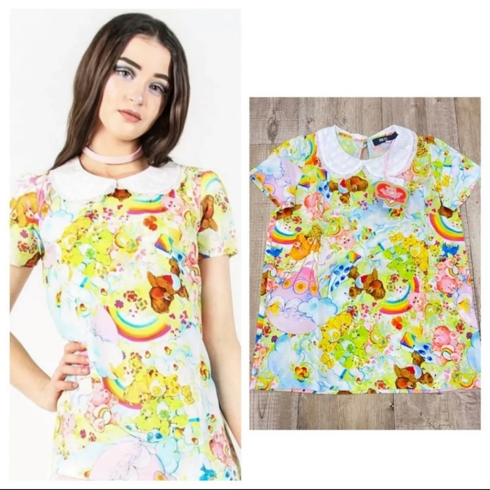 Iron Fist Care Bears Spring Fling Girly Top Size Medium - Image 2